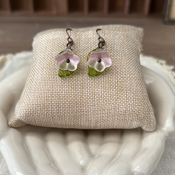 🌸Glass Flower Earrings - Picture 2 of 7